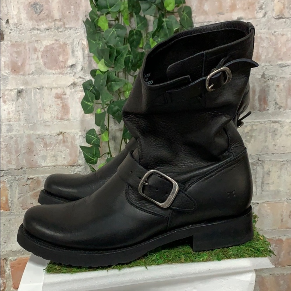 Frye Veronica Short Leather Slouch Boot